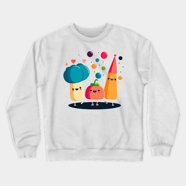 Vegan party Crewneck Sweatshirt by Bakr